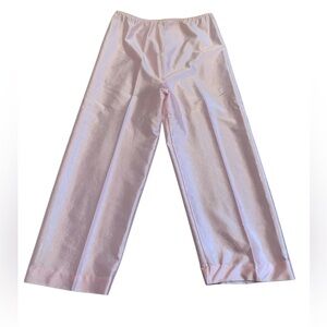 Vintage 1970s Lingerie Maray Pink Silky Wide-Leg Pants - Size Small